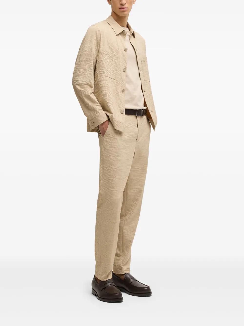 BOSS Straight broek - Beige