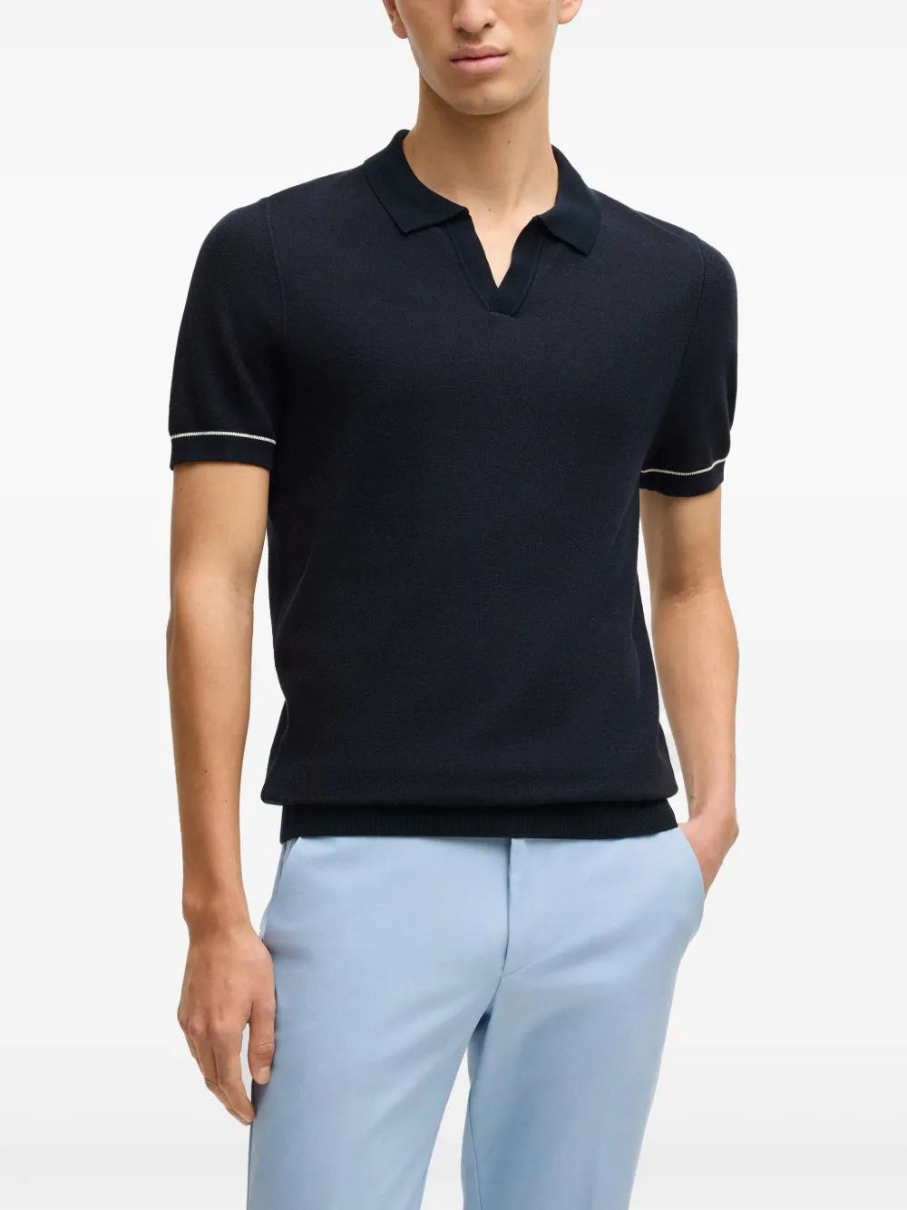 HUGO BOSS V-NECK POLO SHIRT