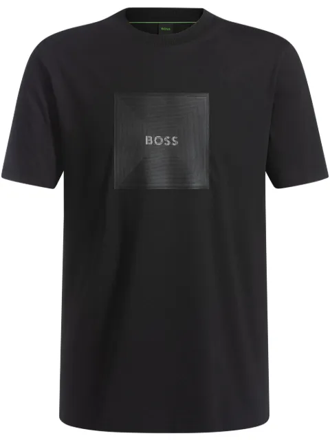 BOSS logo-print cotton t-shirt
