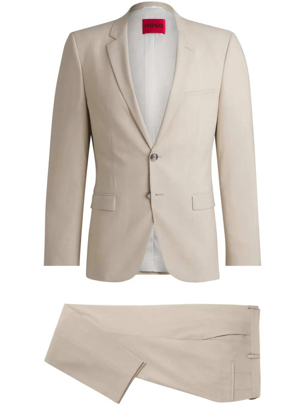 single-breasted two-piece suit set