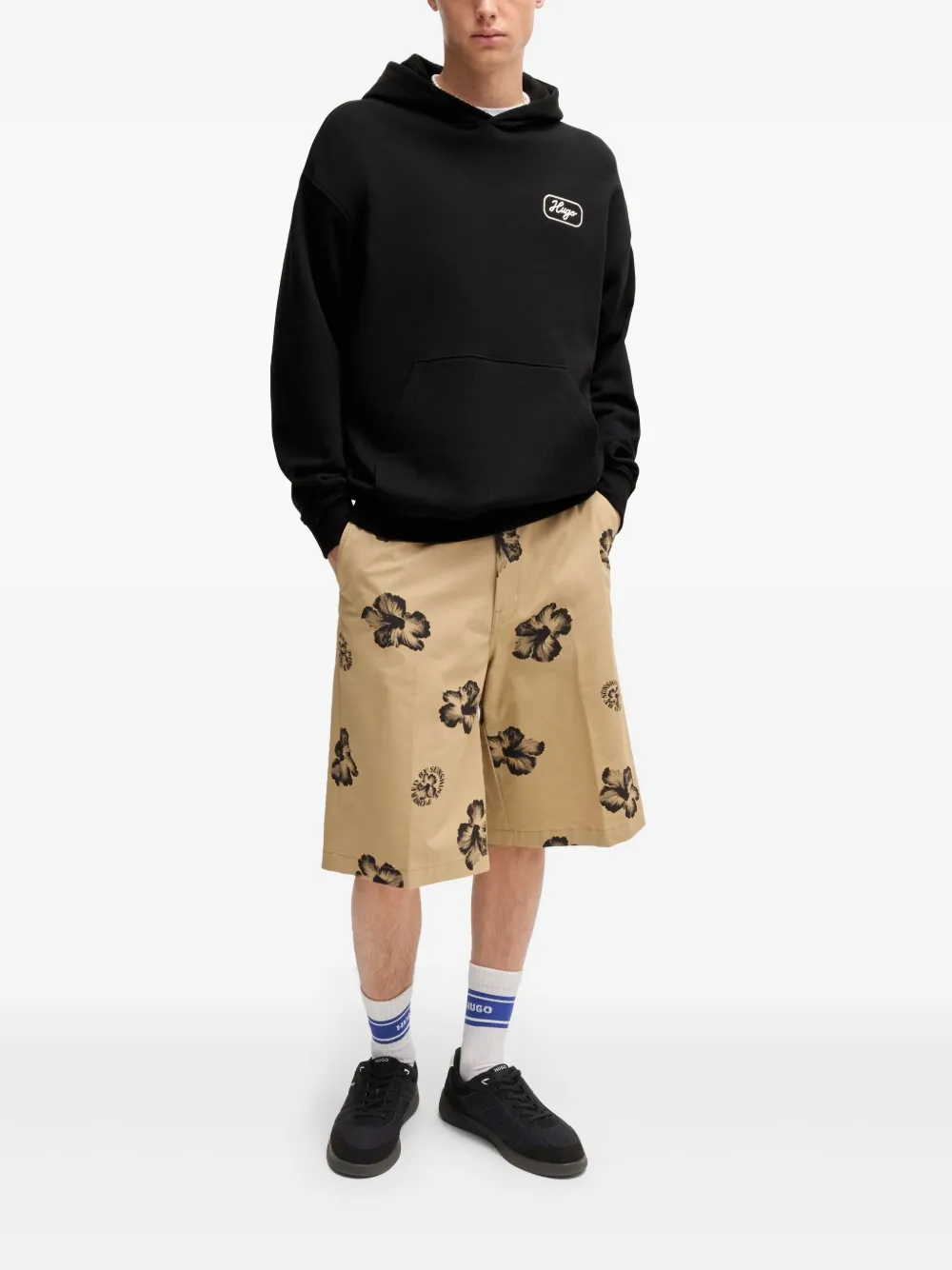 HUGO logo-print hoodie | Hoodies | Image 2