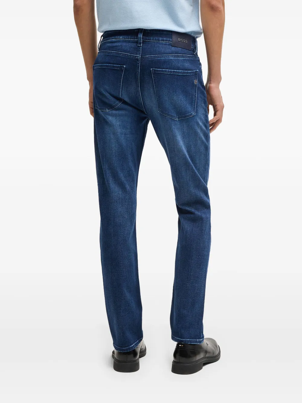 BOSS Straight jeans Blauw