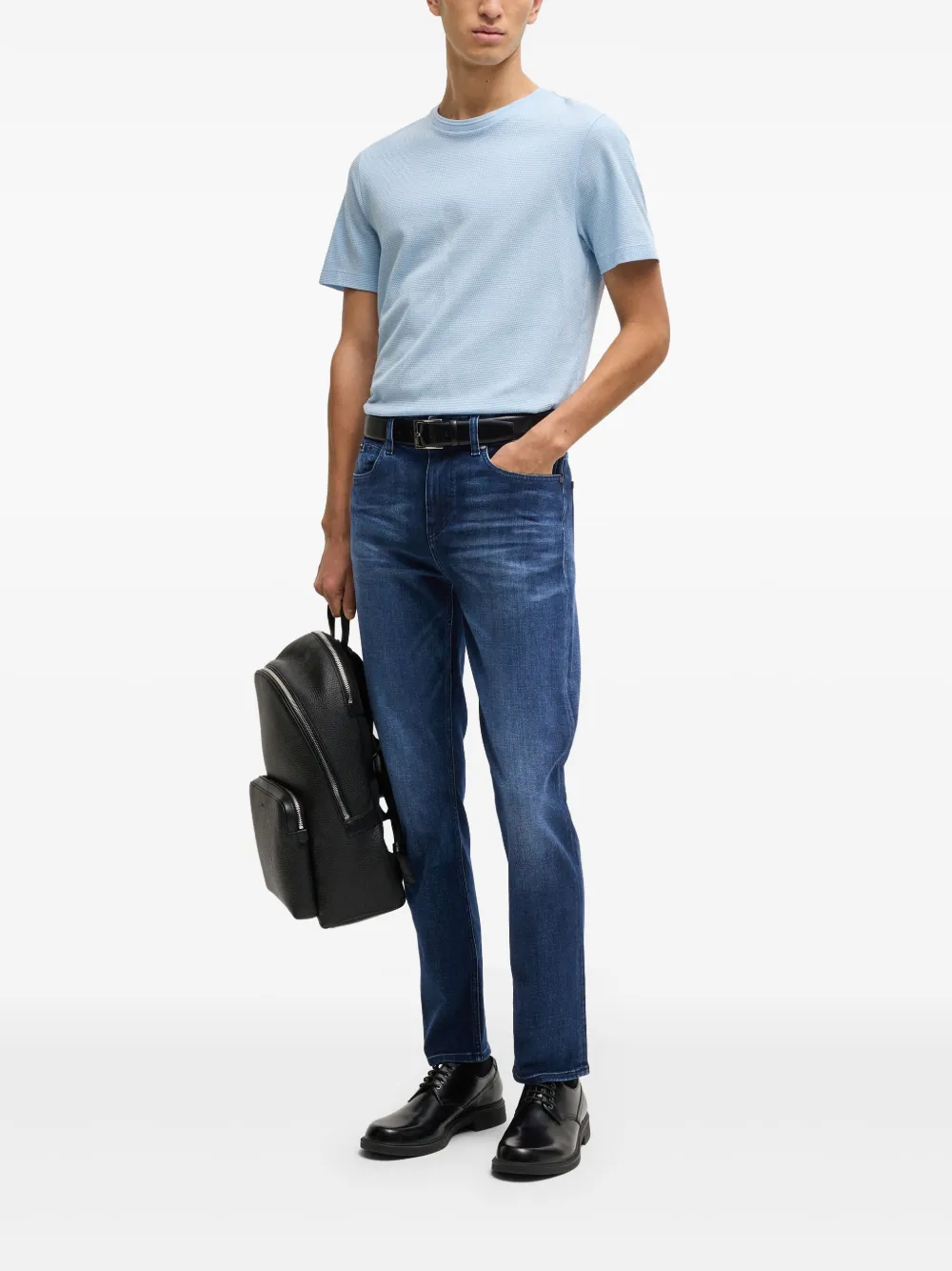 BOSS Straight jeans - Blauw