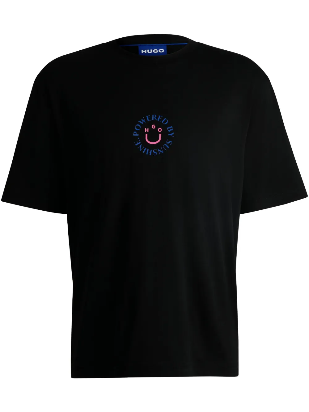 HUGO Camiseta com estampa gráfica | Preto | Image 1