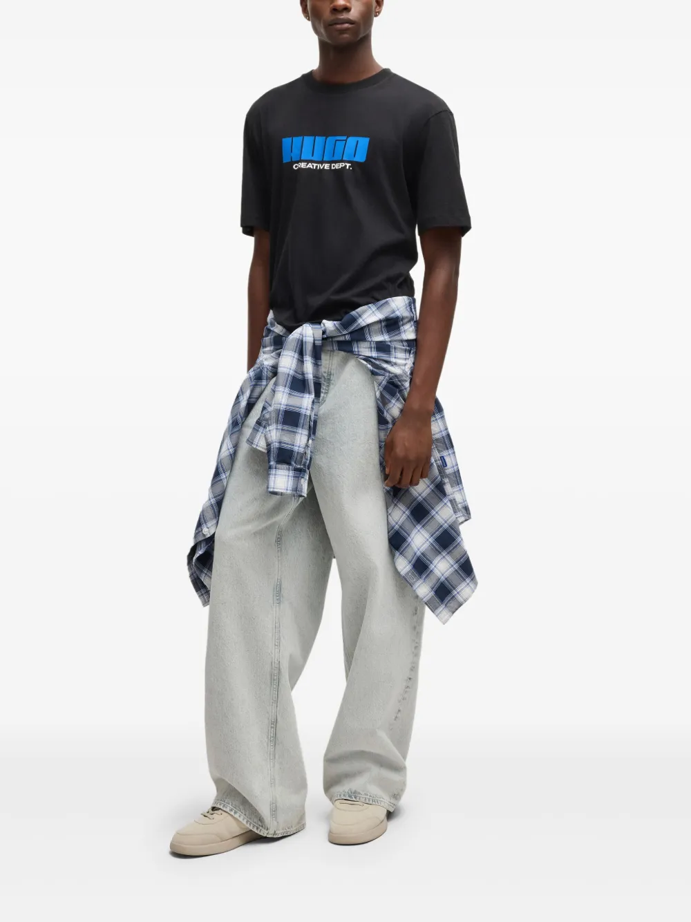 HUGO Camiseta de algodão com estampa | Camisetas | Image 2