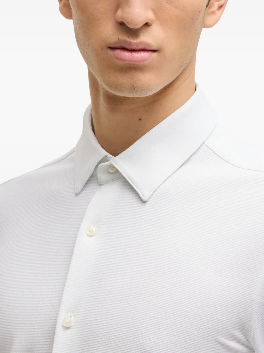 Shop Hugo Boss Button-up Shirt In White