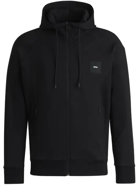 BOSS logo-appliqué hoodie