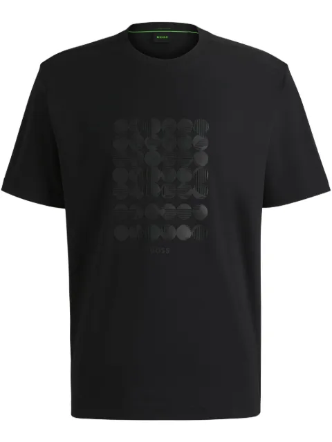 BOSS geometric-print T-shirt