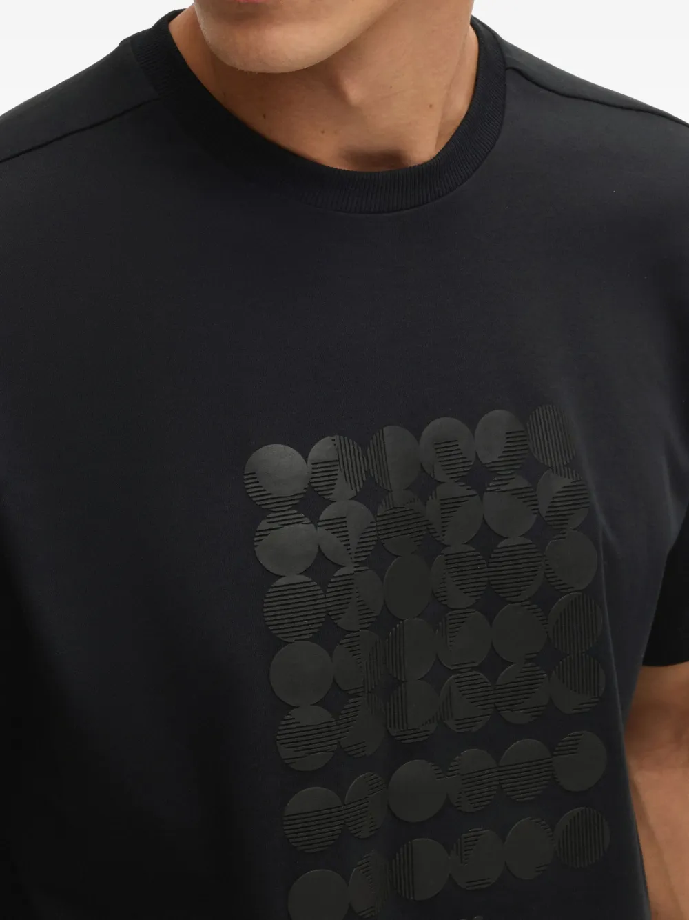 Shop Hugo Boss Geometric-print T-shirt