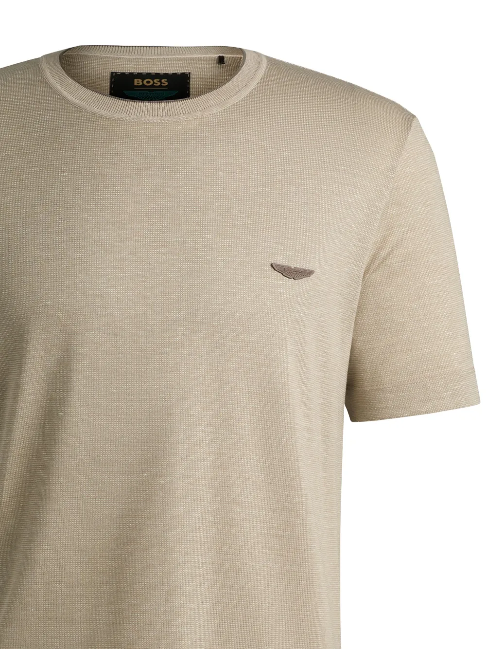 BOSS x Aston Martin T-shirt met logo-applicatie - Beige