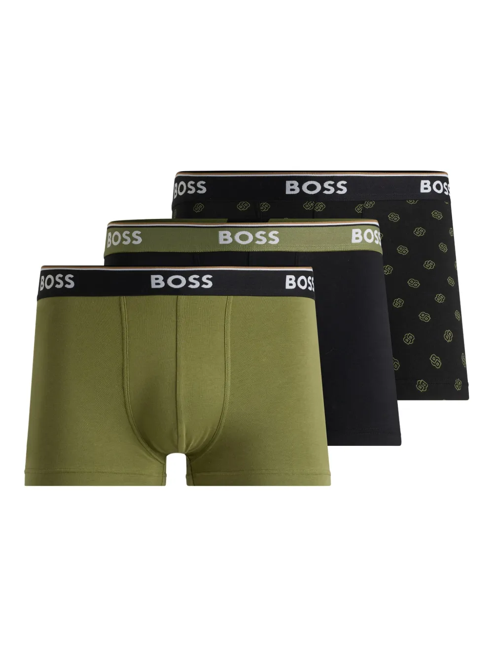 BOSS logo-print boxers (pack of three) | Black | Image 1