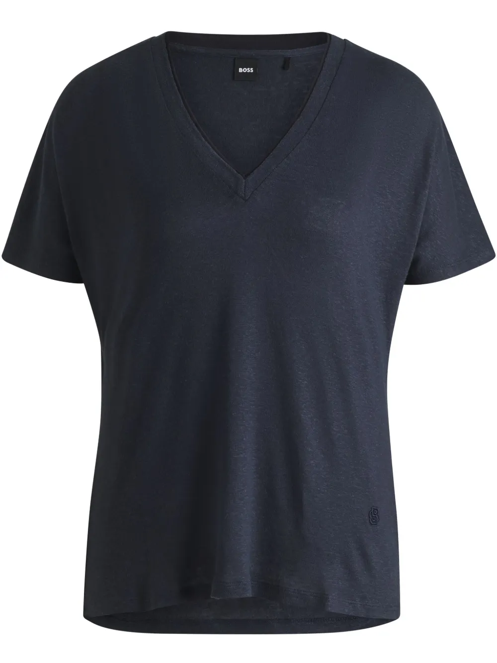 BOSS playera con cuello en V | azul | Image 1