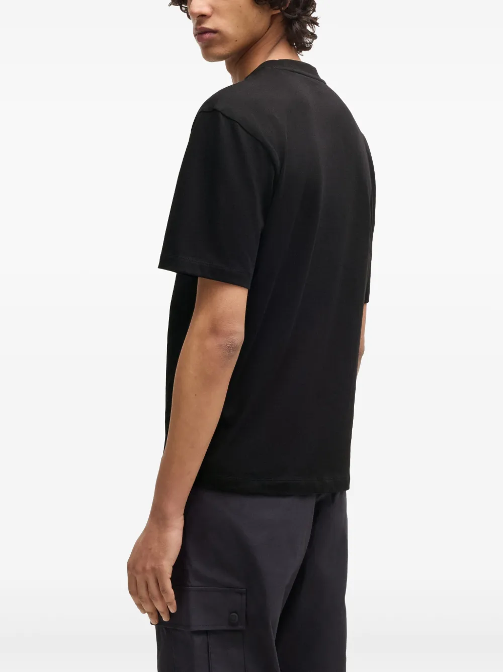 HUGO x RB T-shirt met logo-applicatie Zwart
