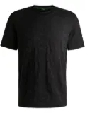 BOSS geometric-jacquard T-shirt - Black