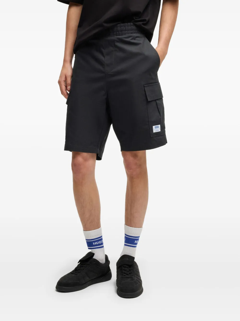 HUGO Cargo shorts Zwart