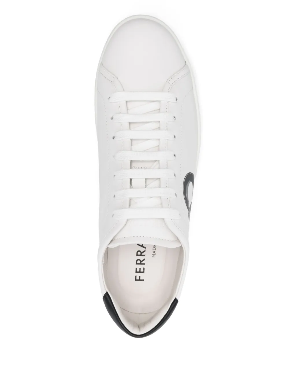 Ferragamo Sneakers met Gancini-patroon Wit