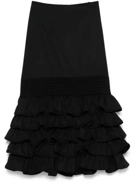 PNK falda midi con volantes