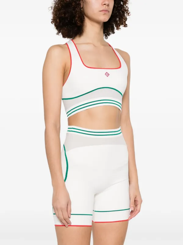 Casablanca Seamless Sports Bra | White | FARFETCH