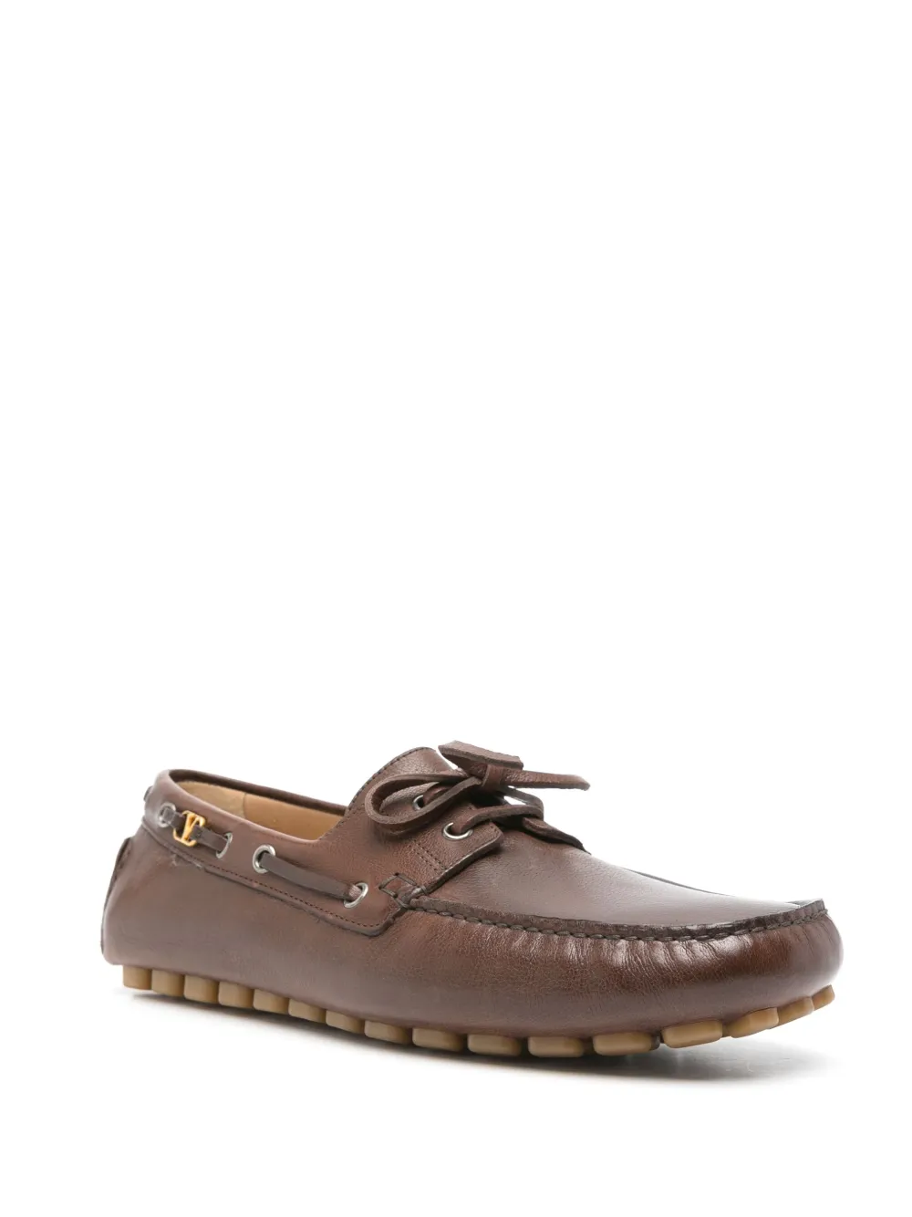 Valentino Garavani Driver Fastaway boat shoes Brown