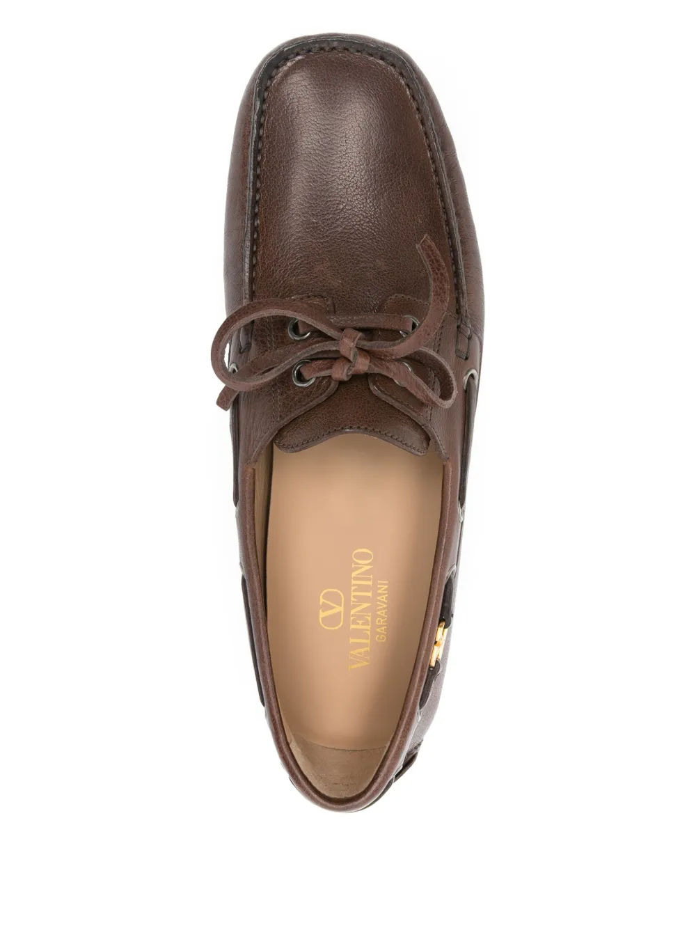 Valentino Garavani Driver Fastaway boat shoes Brown