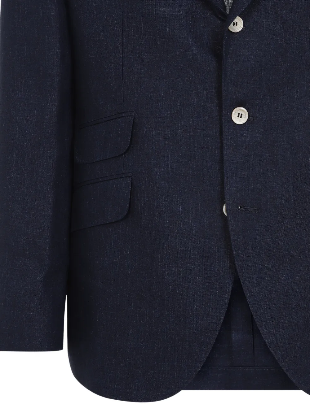 Brunello Cucinelli Linnen blazer Blauw