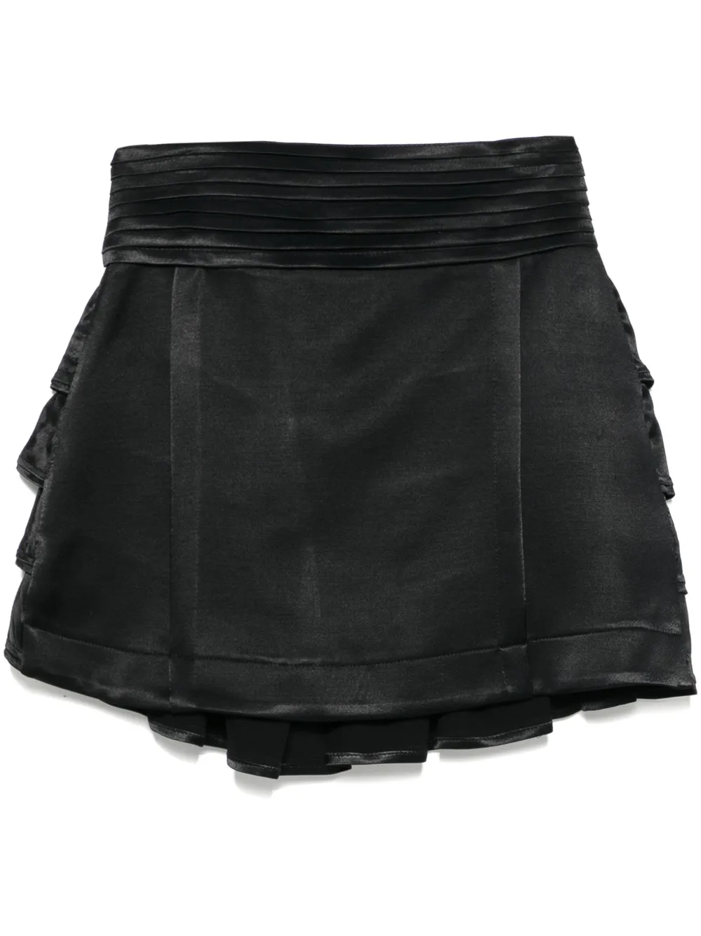 ruffled mini skirt