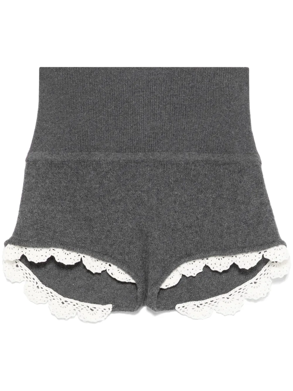 knitted cashmere shorts