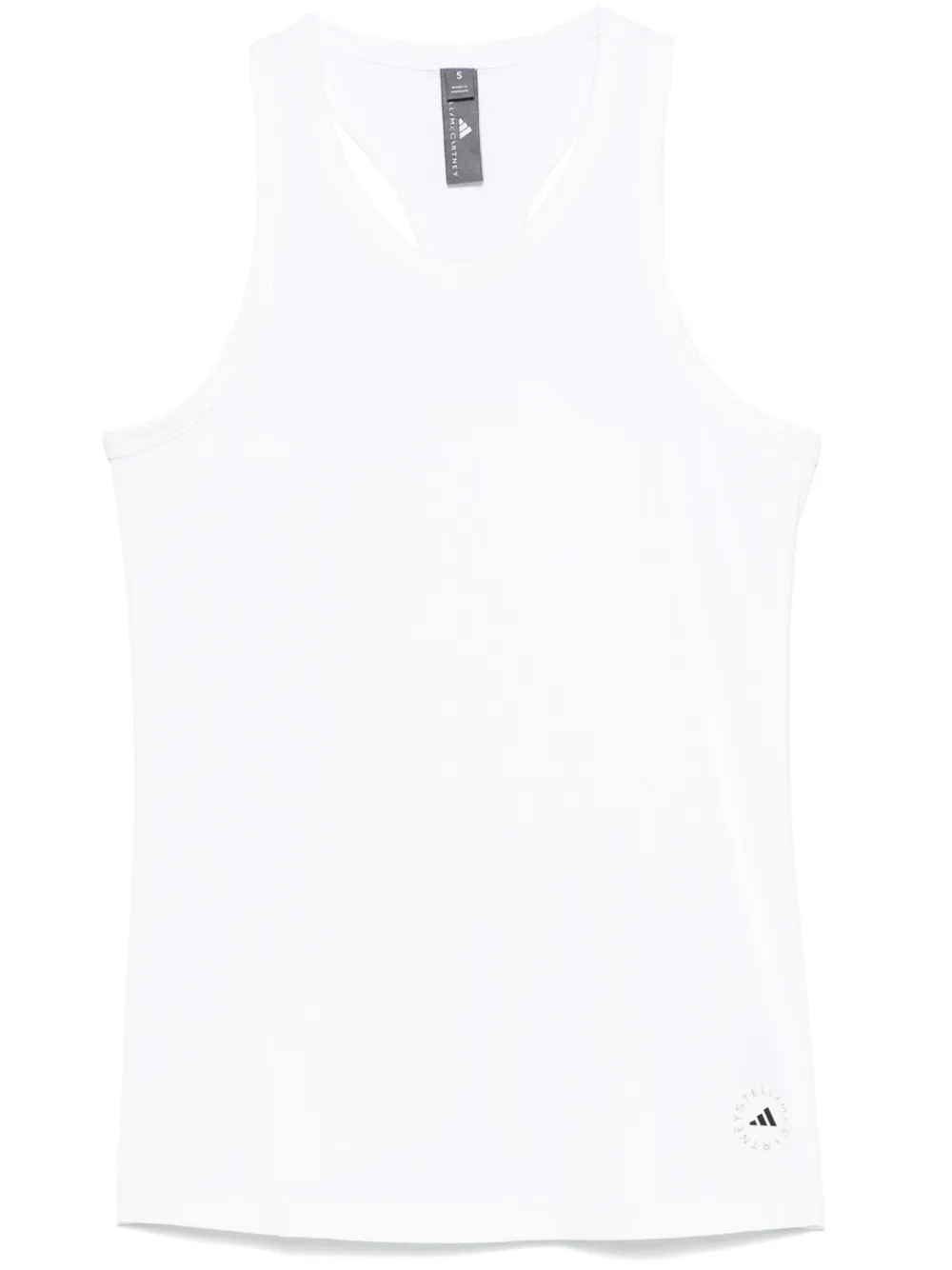 Adidas by Stella McCartney Geribbelde tanktop Wit