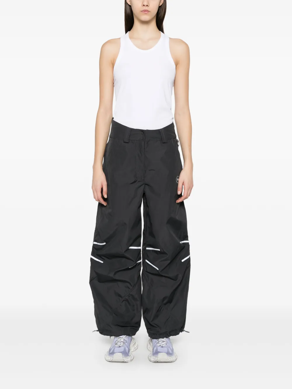 Adidas by Stella McCartney wide-leg track trousers - Zwart