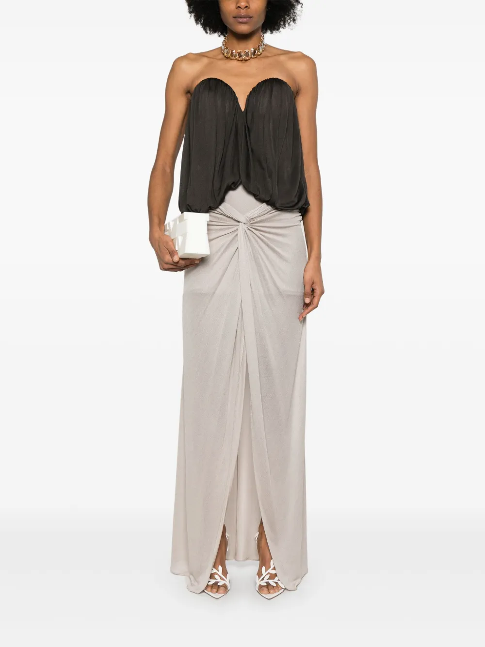 Giuseppe Di Morabito draped top - Bruin