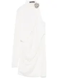 Amen jersey mini dress - Neutrals