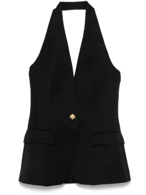 ボトムスその他 Giuseppe Di Morabito Fringed Black Gilet Giuseppe Di Morabito Waistcoats & Gilets for Women - Shop on