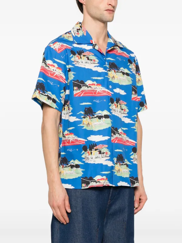 Drôle De Monsieur La Chemise MC Country Club Shirt | Blue