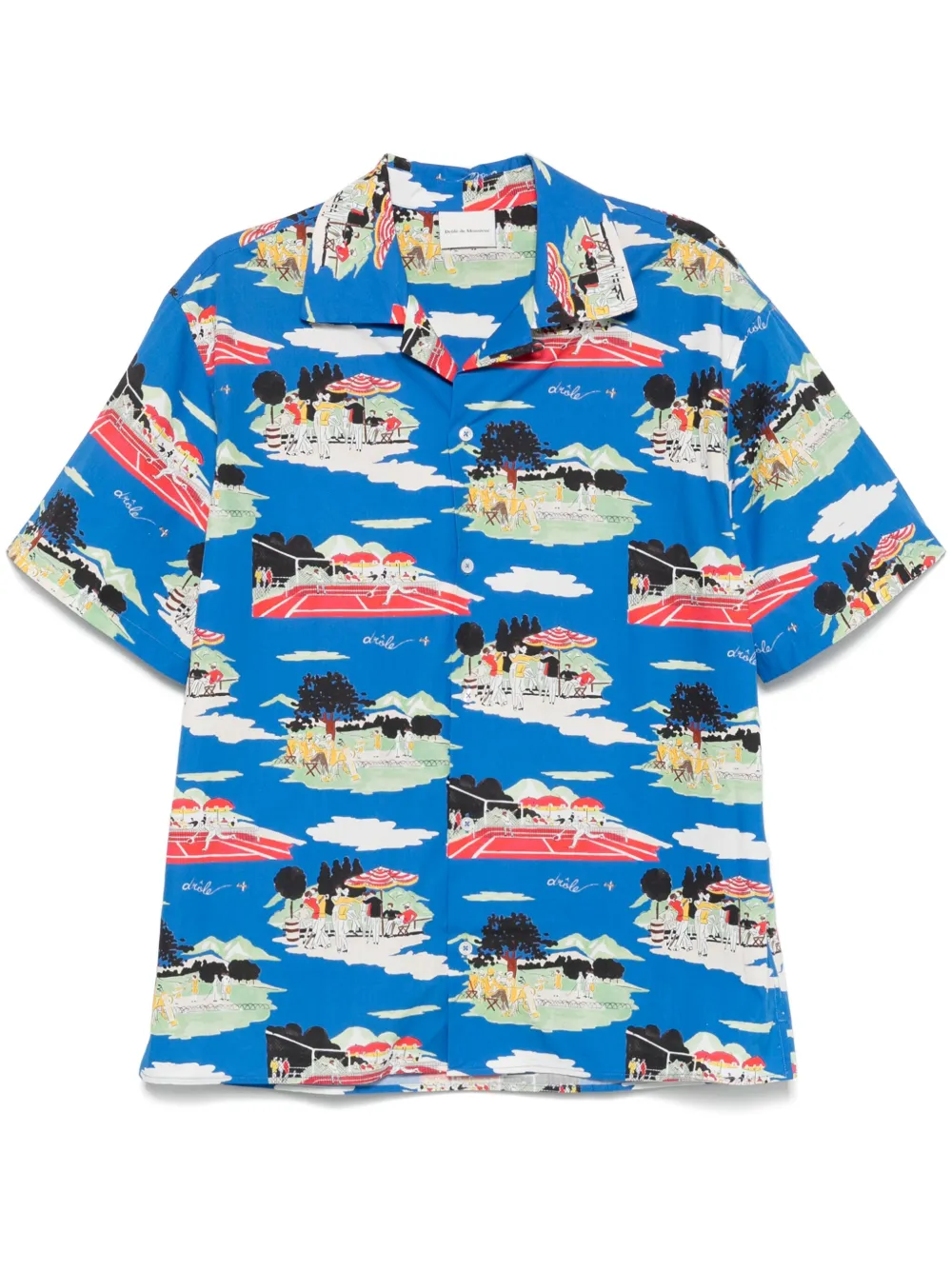 Drôle De Monsieur La Chemise MC Country Club シャツ - ブルー Drôle De Monsieur La Chemise MC Country Club シャツ - ブルー