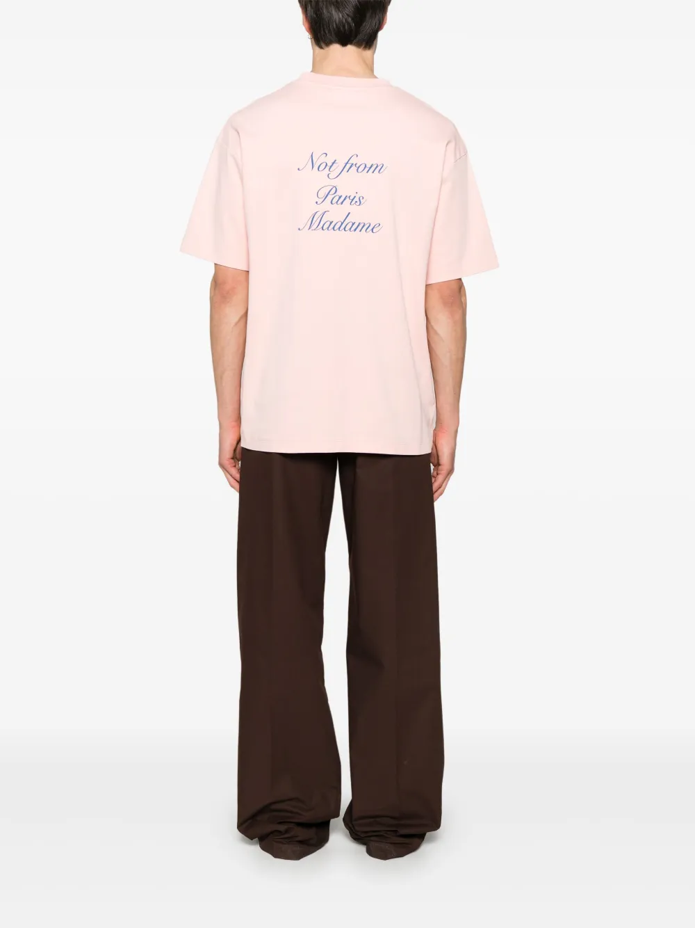 Drôle De Monsieur Le T-shirt Tekst Cursive T-shirt - Roze