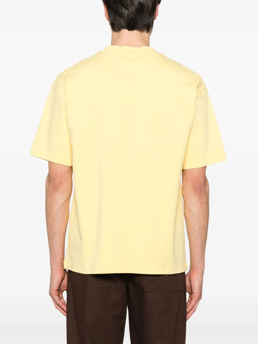 Drôle De Monsieur Le T-shirt Tennis Court T-shirt Geel