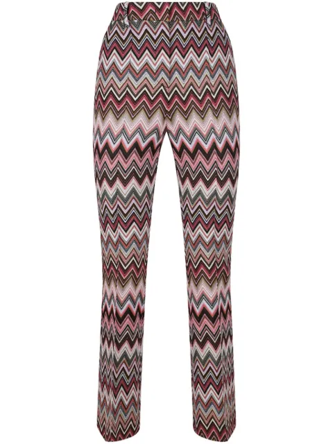 Missoni pantalones con motivo en zigzag