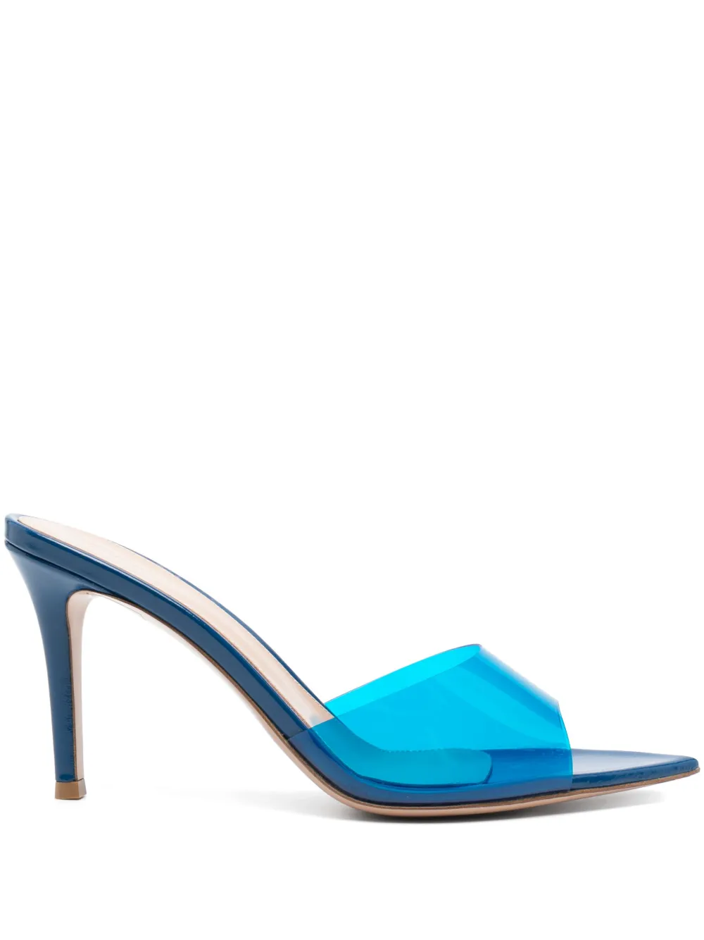 Gianvito Rossi Elle 85 mm muiltjes Blauw