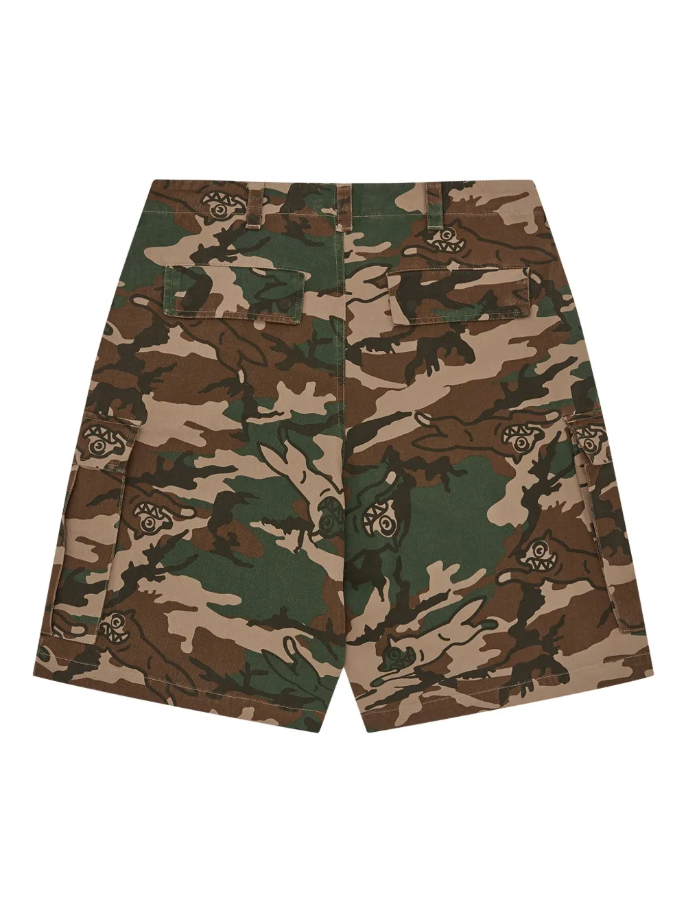 ICECREAM Shorts met camouflageprint - Beige