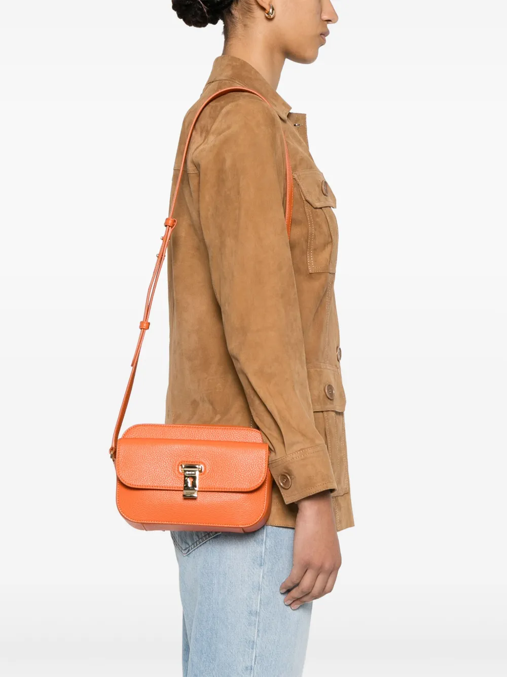 Bally Lock Me kleine crossbodytas - Oranje