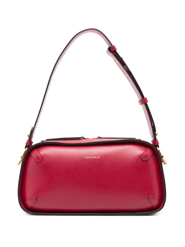 【COCCINELLE】レザーショルダーバッグ Coccinelle レザーショルダーバッグ | レッド | FARFETCH JP