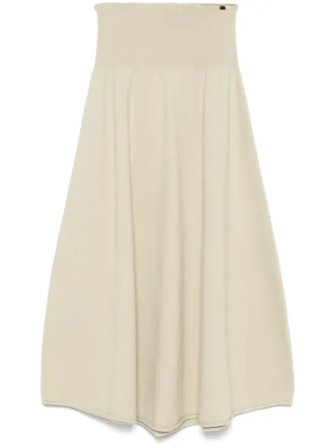 extreme cashmere falda drapeada con cintura alta