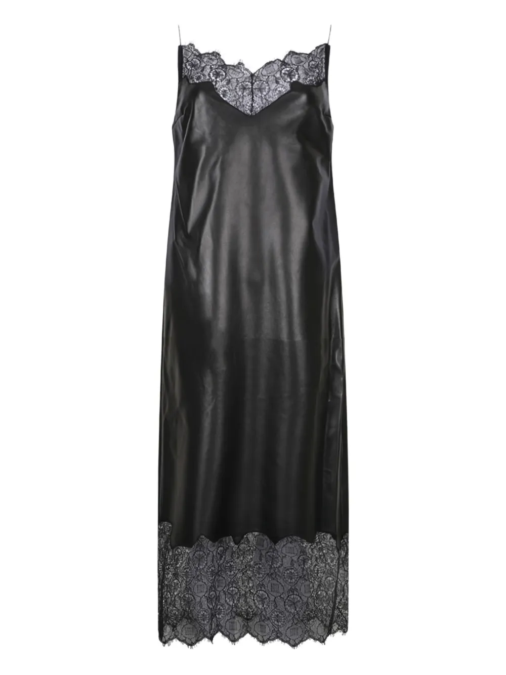 Givenchy Leren midi-jurk Zwart