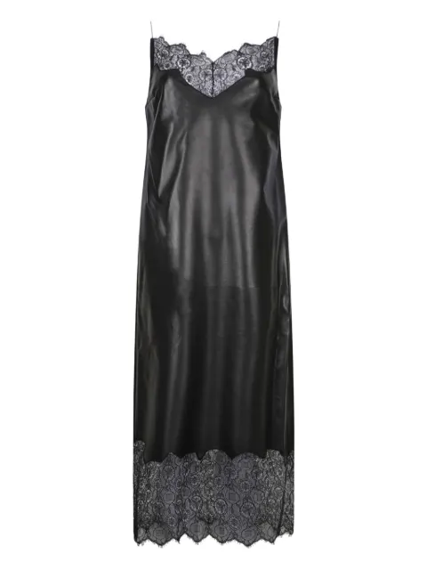 Givenchy leather midi dress