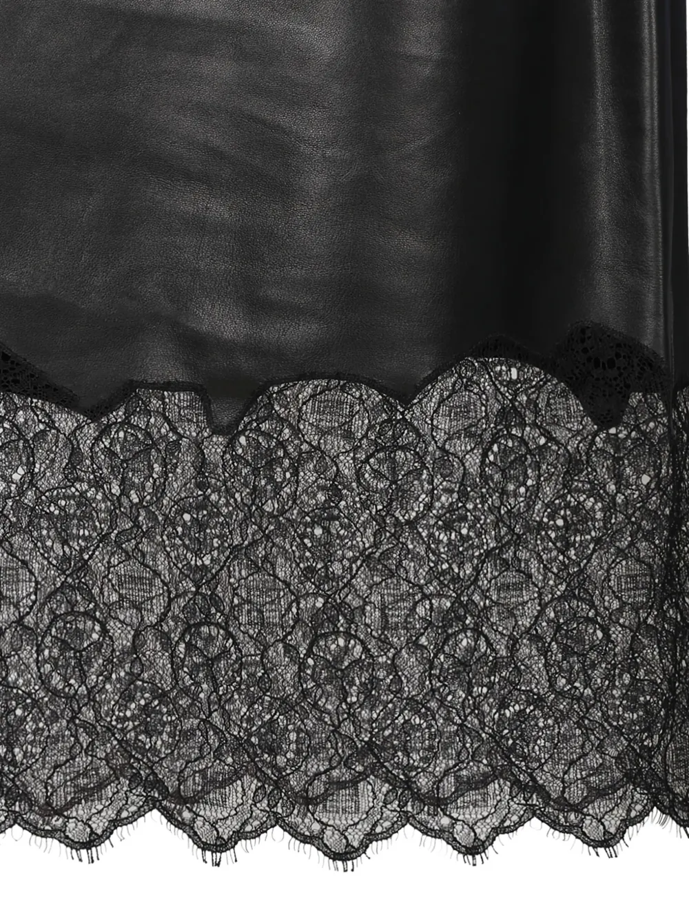 Givenchy Leren midi-jurk Zwart