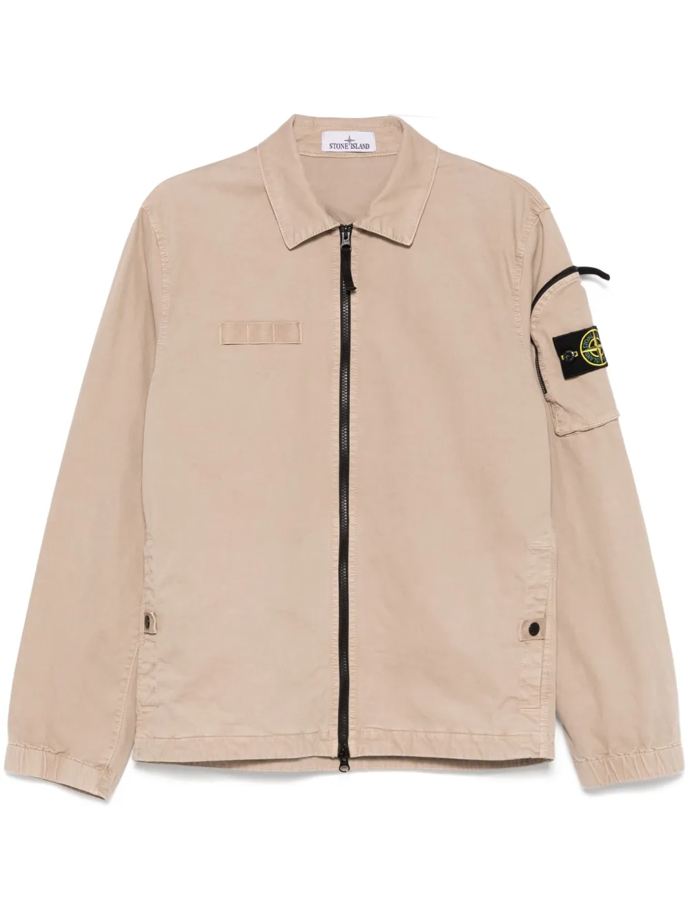 Stone Island Jack met Compass-logopatch Beige