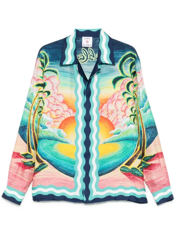 Tシャツ・カットソー Casablanca 'Danse de la Mer' shirt Casablanca Danse De La Mer Shirt | Blue | FARFETCH AO