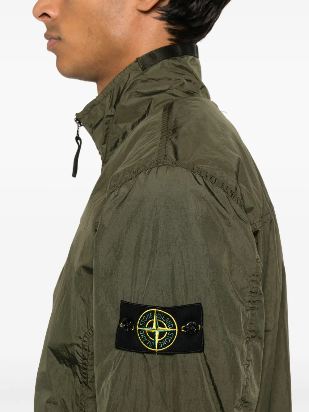 Stone Island Jack met Compass-logopatch Groen