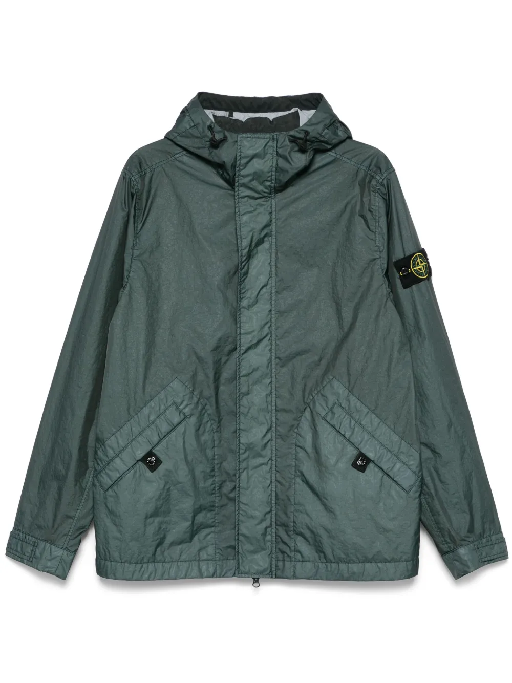 Stone Island Jack met Compass-logopatch Groen