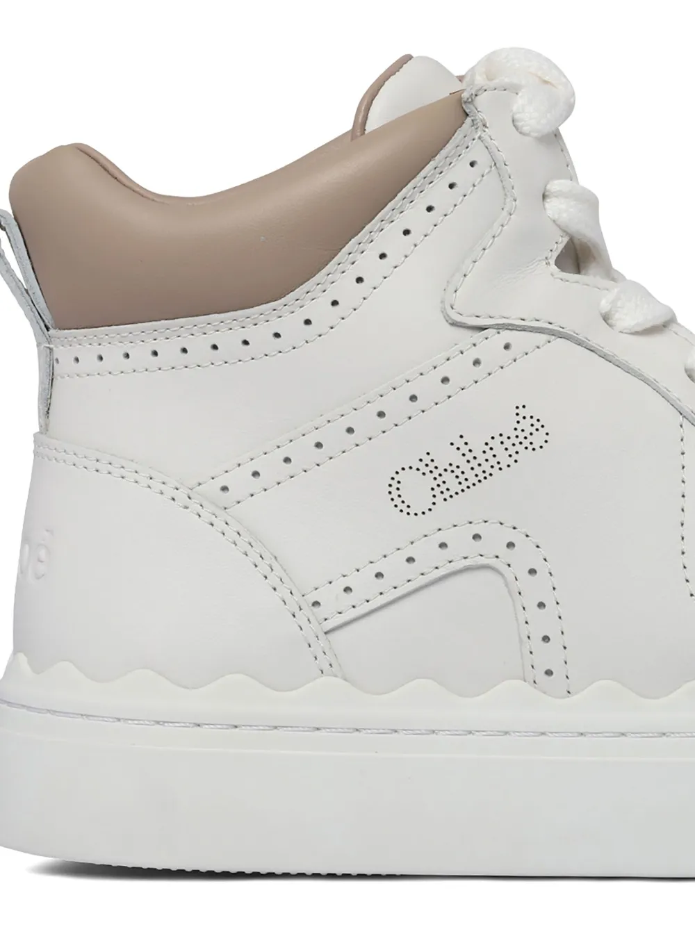 Chloé perforated-detail sneakers White